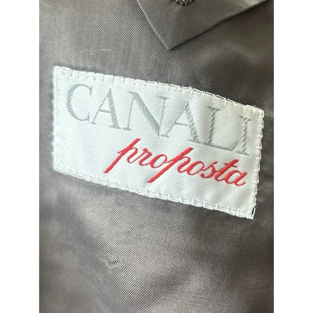 vintage mens taupe brown Canali Proposta blazer jacket sport suit coat 50‎ 40R